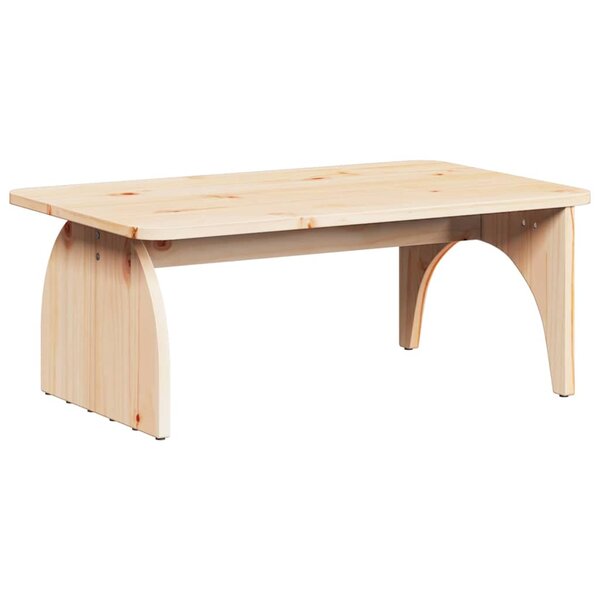 vidaXL Table basse Naturel 80 x 50 x 31 cm Bois massif en pin