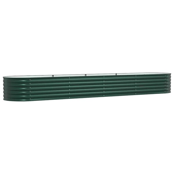 vidaXL Jardinière surélevée Vert 400 x 80 x 44 cm Acier