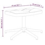 vidaXL Chaise de relaxation avec tabouret Patchwork Tissu