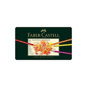 Etui Métal 60 Crayons de couleur POLYCHROMOS Assortis FABER-CASTELL