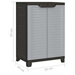 vidaXL Armoire en plastique 65x45x97 cm