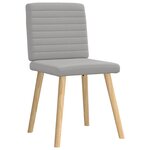 vidaXL Chaises à manger lot de 6 gris nuage tissu