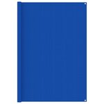 vidaXL Tapis de tente 200x400 cm Bleu PEHD