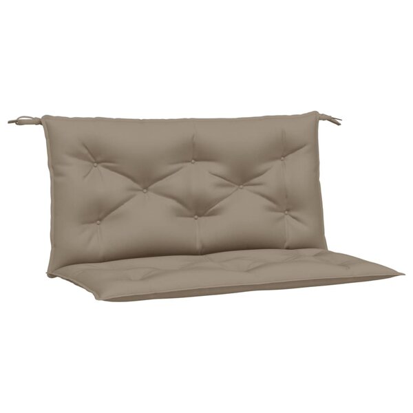 vidaXL Coussins de banc jardin lot de 2 taupe 100x50x7 cm tissu Oxford