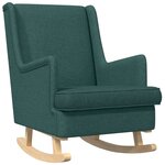 vidaXL Chaise à bascule Vert foncé 62 x 80 x 85 cm tissu
