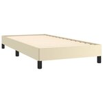 vidaXL Cadre de lit Crème 80x200 cm Similicuir