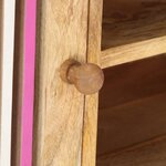 vidaXL Meuble TV 120x30x40 cm Bois massif de manguier