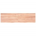 vidaXL Étagère murale marron clair bois chêne massif traité