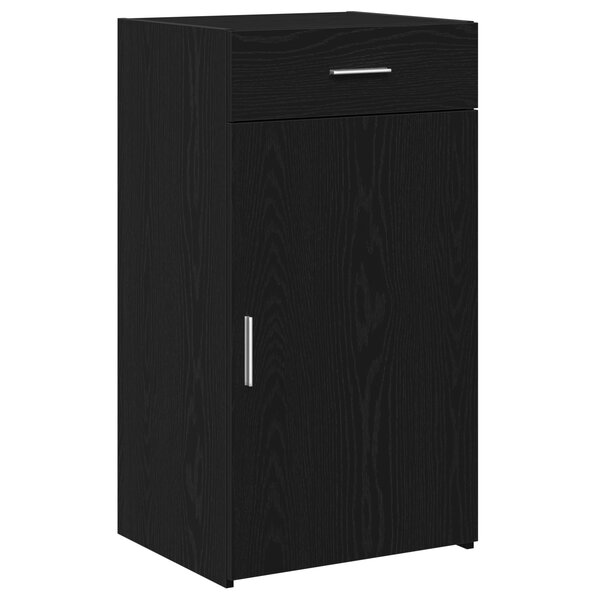 Buffet vidaXL Noir Chêne 30x42 5x93 cm Bois d'ingénierie