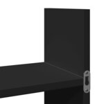 vidaXL Armoire murale 100x18x40 cm noir bois d'ingénierie