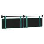 vidaXL Tête de lit suspendue Turquoise Velours