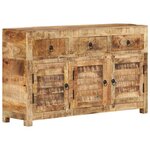 vidaXL Buffet 110x30x65 cm Bois massif de manguier