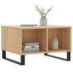 vidaXL Table basse Chêne sonoma 60x50x36 5 cm Bois d'ingénierie
