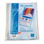 Sachet De 100 Pochettes Perforées Polypropylène Lisse Qualité + - A4 - Cristal - X 10 - Exacompta