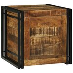 vidaXL Boîte de rangement 50 x 50 x 50 cm - Bois de manguier massif