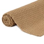 vidaXL Tapis rectangulaire Naturel 160x230 cm Jute
