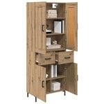 vidaXL Haut Armoire 2 Pièces Chêne artisanal Bois d'ingénierie