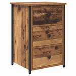 vidaXL Cabinet de chevet Marron 40 x 36 x 60 cm Bois Recyclé Solide