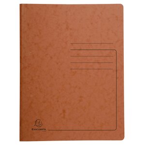 Chemise De Classement À Ressort Carte Lustrée 355gm2 - A4 - Tabac - X 25 - Exacompta