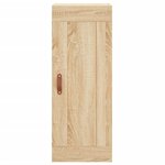 vidaXL Buffet haut Chêne sonoma 34 5x34x180 cm Bois d'ingénierie