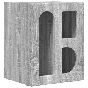 vidaXL Table de chevet Gris Sonoma 40 x 35 x 50 cm Bois d'ingénierie