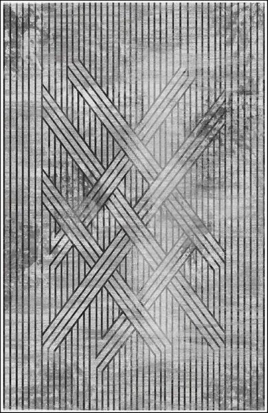 Tapis de salon FISUN 200 x 300 cm - Gris