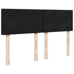 VidaXL Cadre de lit ottoman avec matelas noir 140x200 cm velours