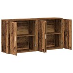 vidaXL Buffet 2 Pièces Bois ancien 79 x 38 x 80 cm Bois d'ingénierie