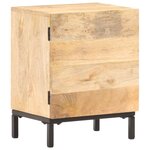 vidaXL Table de chevet 40x30x51 cm Bois de manguier solide