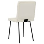 vidaXL Chaises à manger lot de 6 crème velours
