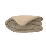 Couette chaude Microfibre Taupe & Lin 140 x 200 cm