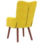 vidaXL fauteuil Jaune 63 x 67 x 94 cm Velours