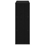 vidaXL Étagère à livres Chêne noir 100 x 33 x 94 5 cm