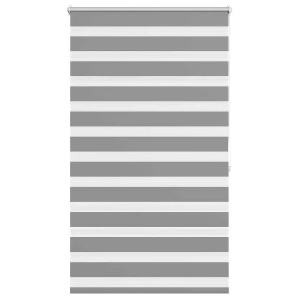 vidaXL Store vénitien zébré 100 9 x 175 cm  largeur du tissu 96 7 cm  gris