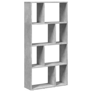 vidaXL Bibliothèque gris béton 60x20x120 cm bois d'ingénierie