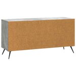 vidaXL Meuble TV Gris béton 102 x 34 5 x 50 cm Bois d'ingénierie