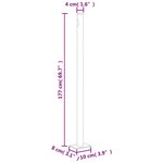 vidaXL Auvent latéral rétractable de patio 180x600 cm Bleu