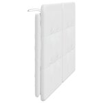 vidaXL Coussin de tête de lit blanc 140 cm similicuir