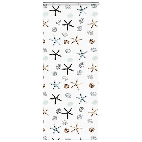 vidaXL Store enrouleur de douche avec cassette largeur du tissu 96 cm