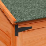 vidaXL Abri de jardin Marron 106 5 x 56 x 113 5 cm Bois d'ingénierie