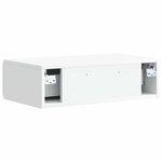 vidaXL Table d'appoint murale Blanc 59 x 34 5 x 17 cm