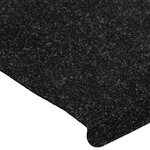 vidaXL Tapis d'escalier auto-adhésifs 15 Pièces 65x24 5x3 5 cm Anthracite