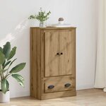 vidaXL Haut Armoire avec tiroir Chêne artisanal 60 x 35 5 x 103 5 cm