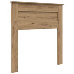 vidaXL Cadre de lit Chêne artisan 90 x 190 cm Bois de pin massif