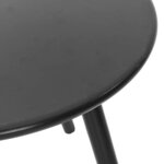 vidaXL Lot de 3 Chaise de jardin noir et blanc résine tressée