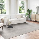 vidaXL Tapis de surface HUARTE Crème et gris 340 x 240 cm Polyester