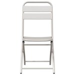 vidaXL Chaise de jardin pliante 2 Pièces Beige 55 x 56 5 x 91cm Acier