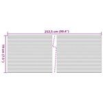 vidaXL Brises-vues de jardin 10 Pièces vert 252 5x19 cm PVC