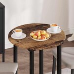 vidaXL Plateau de table Bois ancien 60 x 60 x 1.5 cm Bois d'ingénierie
