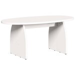 vidaXL Table basse Blanc 80 x 40 x 35 cm Bois massif en pin